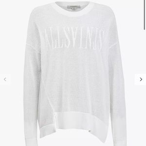 All Saints White Sweater